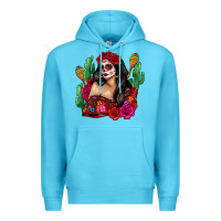 Ocean Blue mexico girl Premium Hoodie - Zillion Design Studio