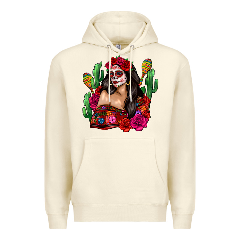Mexico Girl Premium Hoodie by Zillion Design Studio | Teevron