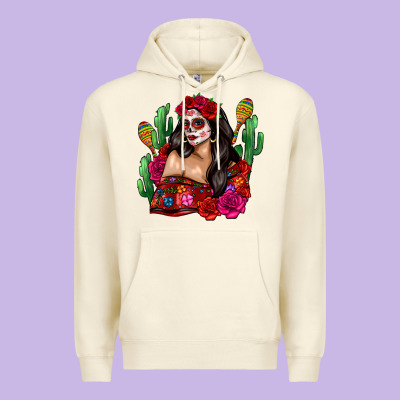 Mexico Girl Premium Hoodie Designed By Zillion Design Studio