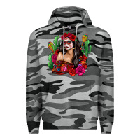 Slate Camo mexico girl Premium Hoodie - Zillion Design Studio