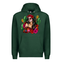 Sports Green mexico girl Premium Hoodie - Zillion Design Studio