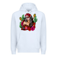 White mexico girl Premium Hoodie - Zillion Design Studio