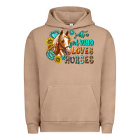 Pigment Burro western just a girl who loves horses Urban Hoodie - texasbilliewilder
