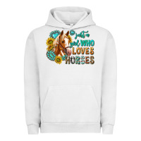 Pigment Lunar Rock western just a girl who loves horses Urban Hoodie - texasbilliewilder