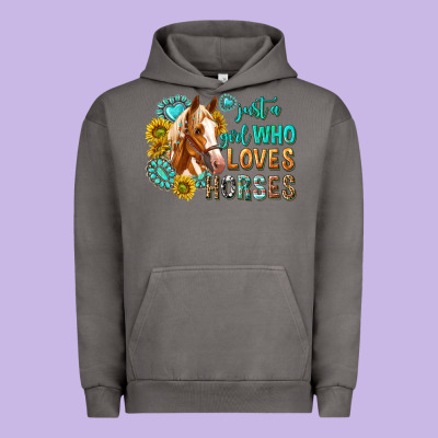 Urban Hoodie western just a girl who loves horses