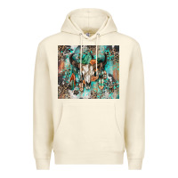 Sandshell cowhide bull skull Premium Hoodie - Zillion Design Studio