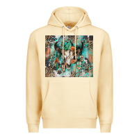 Pina Colada cowhide bull skull Premium Hoodie - Zillion Design Studio