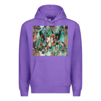 Purple cowhide bull skull Premium Hoodie - Zillion Design Studio