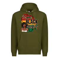Army Green i am black history Premium Hoodie - texasbilliewilder