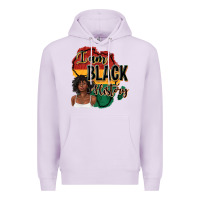 Lilac i am black history Premium Hoodie - texasbilliewilder