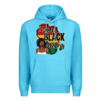 Ocean Blue i am black history Premium Hoodie - texasbilliewilder