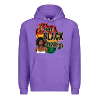Purple i am black history Premium Hoodie - texasbilliewilder