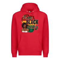 Red i am black history Premium Hoodie - texasbilliewilder