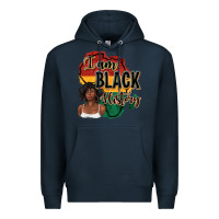 Navy i am black history Premium Hoodie - texasbilliewilder