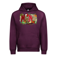 Mauve Wine mama claus Urban Hoodie - Zillion Design Studio