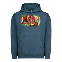 Pigment Midnight Navy mama claus Urban Hoodie - Zillion Design Studio