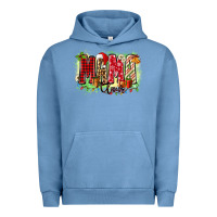 Pigment Pebble Blue mama claus Urban Hoodie - Zillion Design Studio