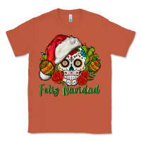 Copper Feliz Navidad Skull Classic Tee - BundleAndBundleShop
