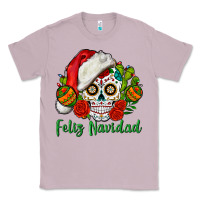 Lilac Feliz Navidad Skull Classic Tee - BundleAndBundleShop