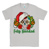 Moon Dust Feliz Navidad Skull Classic Tee - BundleAndBundleShop