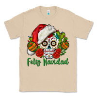 Mushroom Feliz Navidad Skull Classic Tee - BundleAndBundleShop