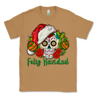Toasted Coconut Feliz Navidad Skull Classic Tee - BundleAndBundleShop