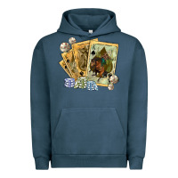 Pigment Midnight Navy western rodeo playing cards tbw Urban Hoodie - texasbilliewilder