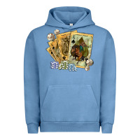 Pigment Pebble Blue western rodeo playing cards tbw Urban Hoodie - texasbilliewilder
