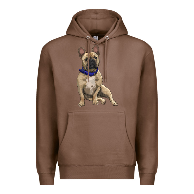 French Bulldog With Royal Blue Premium Hoodie by RanaPortraitStore | Teevron