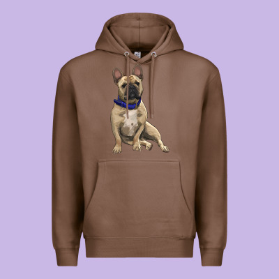 French Bulldog With Royal Blue Premium Hoodie Designed By Ranaportraitstore