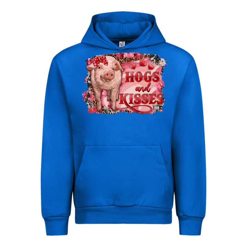 Valentines Day Pig Hogs And Kisses Urban Hoodie by RanaPortraitStore | Teevron