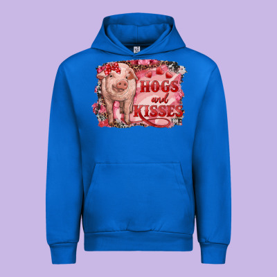 Urban Hoodie Valentines Day Pig Hogs And Kisses