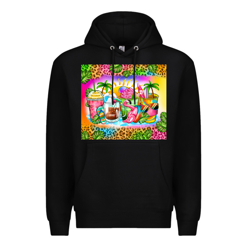 Summer Coffee Cups Premium Hoodie by Zillion Design Studio | Teevron