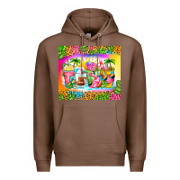 Chestnut summer coffee cups Premium Hoodie - Zillion Design Studio