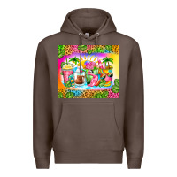 Coffee summer coffee cups Premium Hoodie - Zillion Design Studio