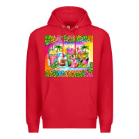 Red summer coffee cups Premium Hoodie - Zillion Design Studio