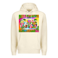 Sandshell summer coffee cups Premium Hoodie - Zillion Design Studio