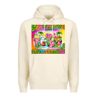 Tofu summer coffee cups Premium Hoodie - Zillion Design Studio