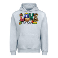 Heather Grey love came down luke 2 11 Urban Hoodie - Zillion Design Studio