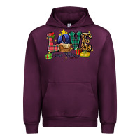 Mauve Wine love came down luke 2 11 Urban Hoodie - Zillion Design Studio