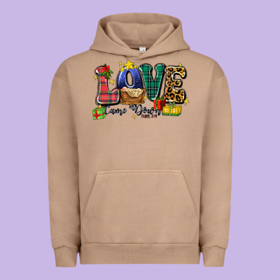 Love Came Down Luke 2 11 Urban Hoodie Designed By Zillion Design Studio