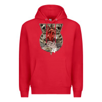 Red Flower Skeleton Premium Hoodie - RanaPortraitStore