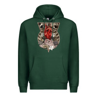 Sports Green Flower Skeleton Premium Hoodie - RanaPortraitStore