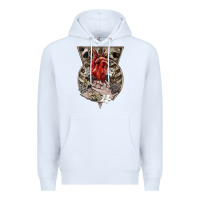 White Flower Skeleton Premium Hoodie - RanaPortraitStore