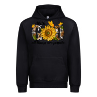 Black with god all things are possible Urban Hoodie - texasbilliewilder