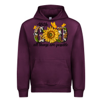 Mauve Wine with god all things are possible Urban Hoodie - texasbilliewilder