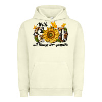 Pigment Pistachio with god all things are possible Urban Hoodie - texasbilliewilder