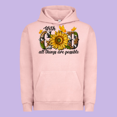 Urban Hoodie with god all things are possible