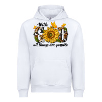 White with god all things are possible Urban Hoodie - texasbilliewilder