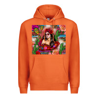Carrot mexico girl serape Premium Hoodie - Zillion Design Studio